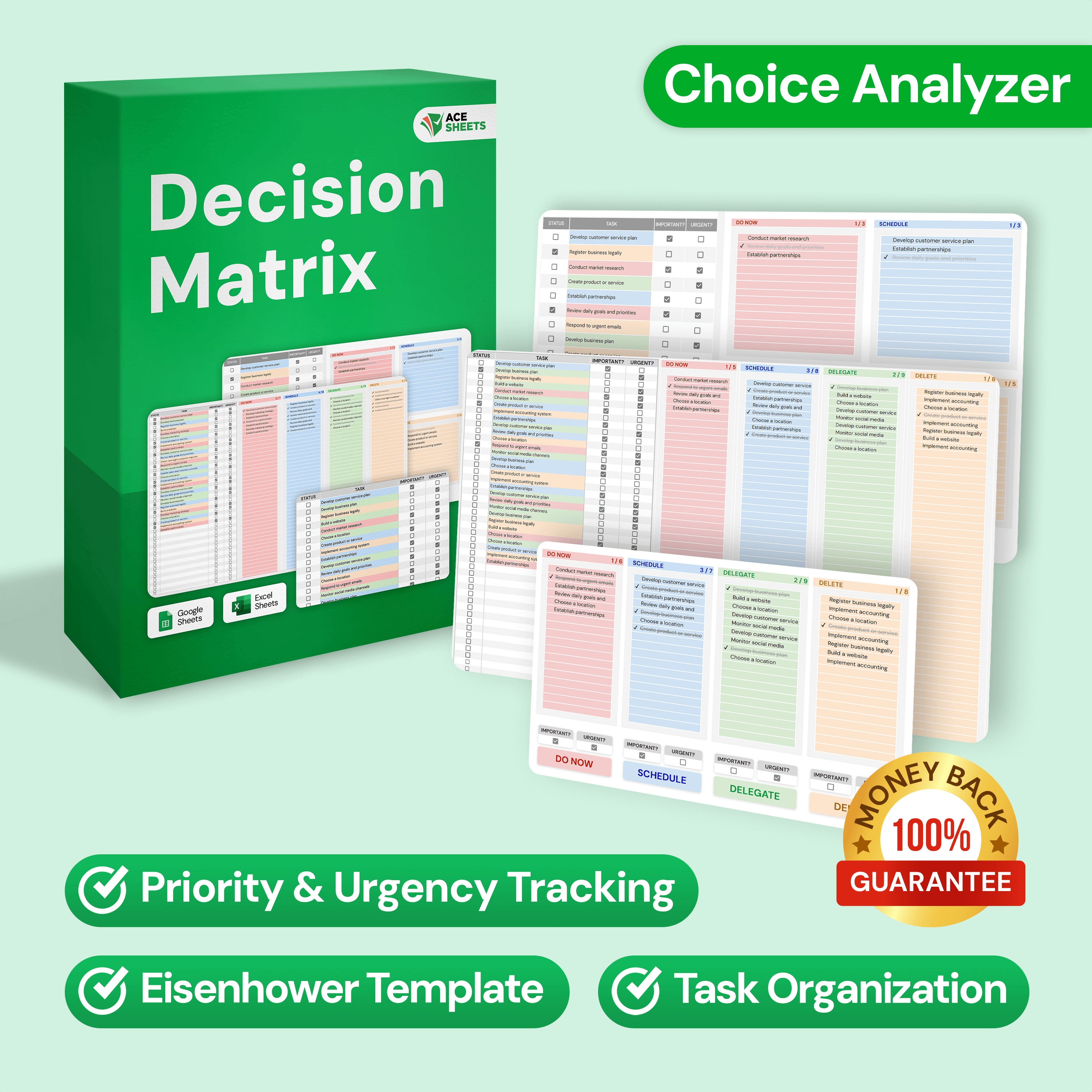 Decision Matrix Excel Template