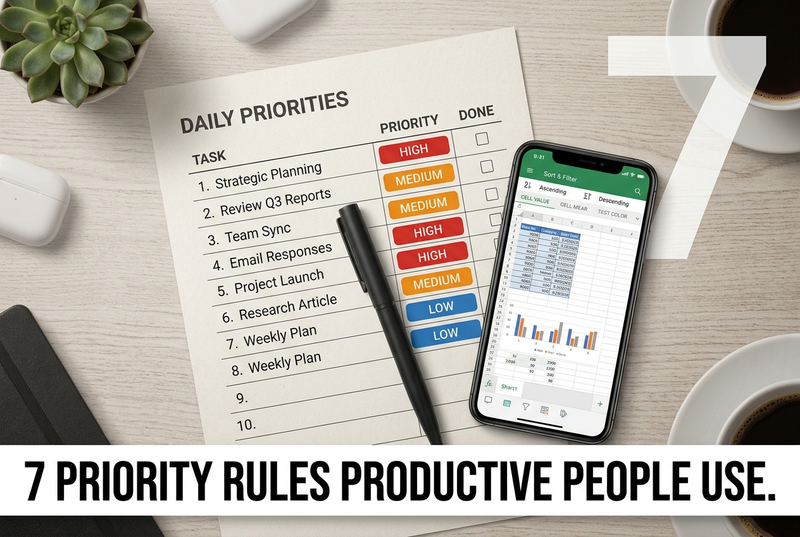 Task Priority Tracker in Google Sheets: 7 Rules Productive People Actually Use