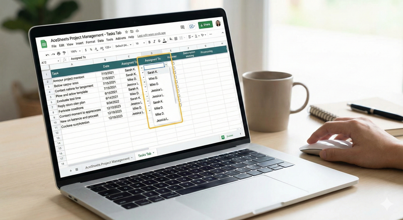 Empower Your Team: The Ultimate Google Sheets & Excel Task Tracker With Assignee