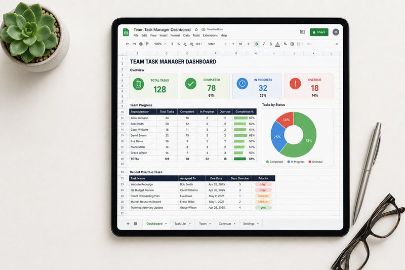 Managing People and Projects at Once: How the Manager of the Year Bundle in Google Sheets Keeps Both in View