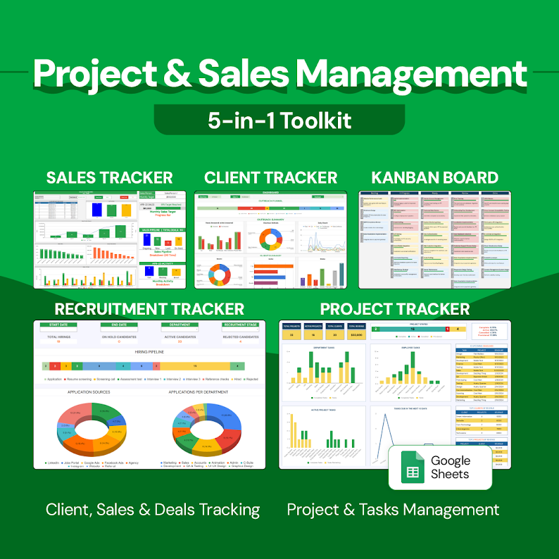 Project & Sales Management 5in1 Toolkit