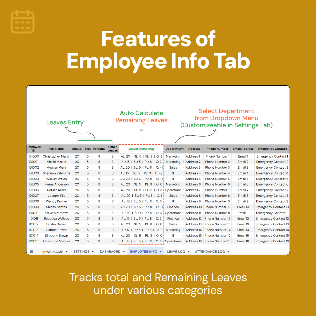 Employee Leave and Attendance Tracker