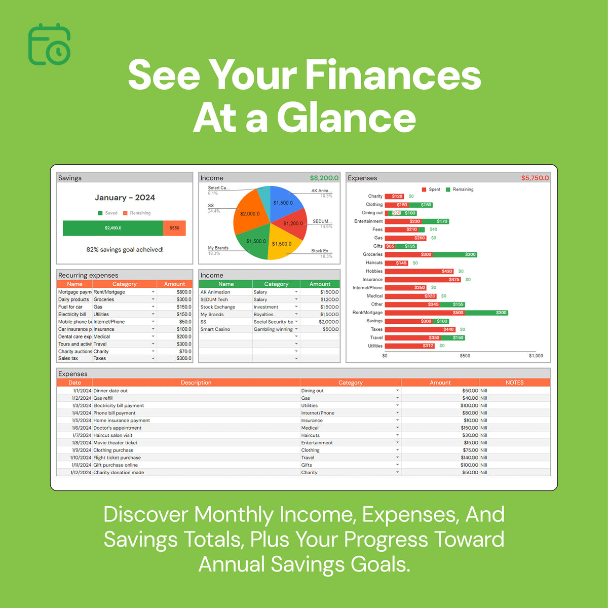 Monthly Budget Tracker