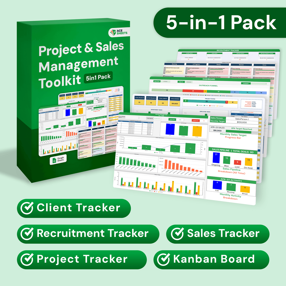 Project & Sales Management 5in1 Toolkit