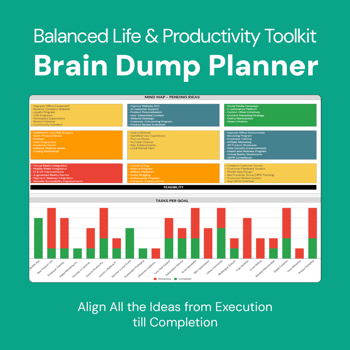 Balanced Life and Productivity Toolkit 9in1 Pack