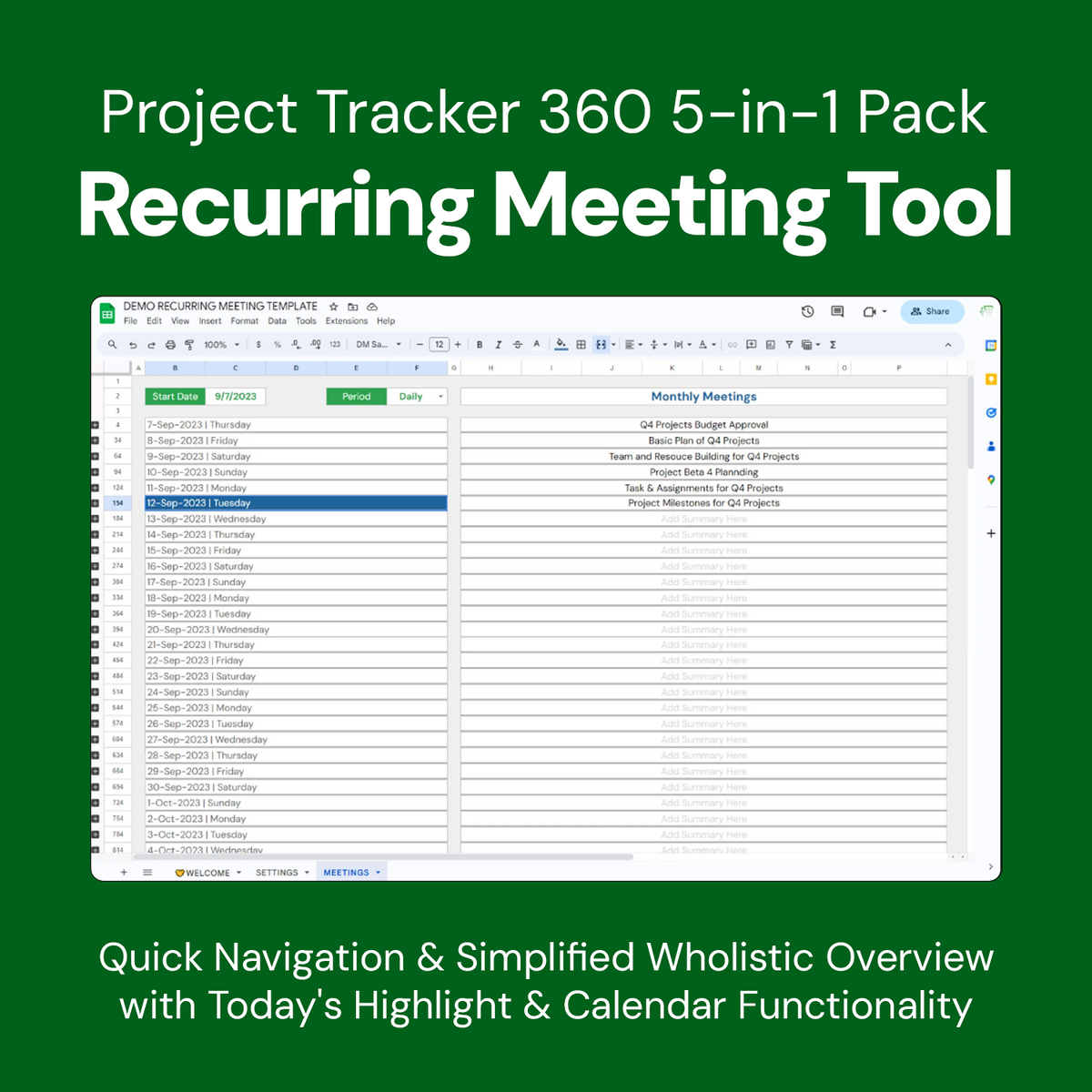 Project Tracker 360° 5in1 Pack