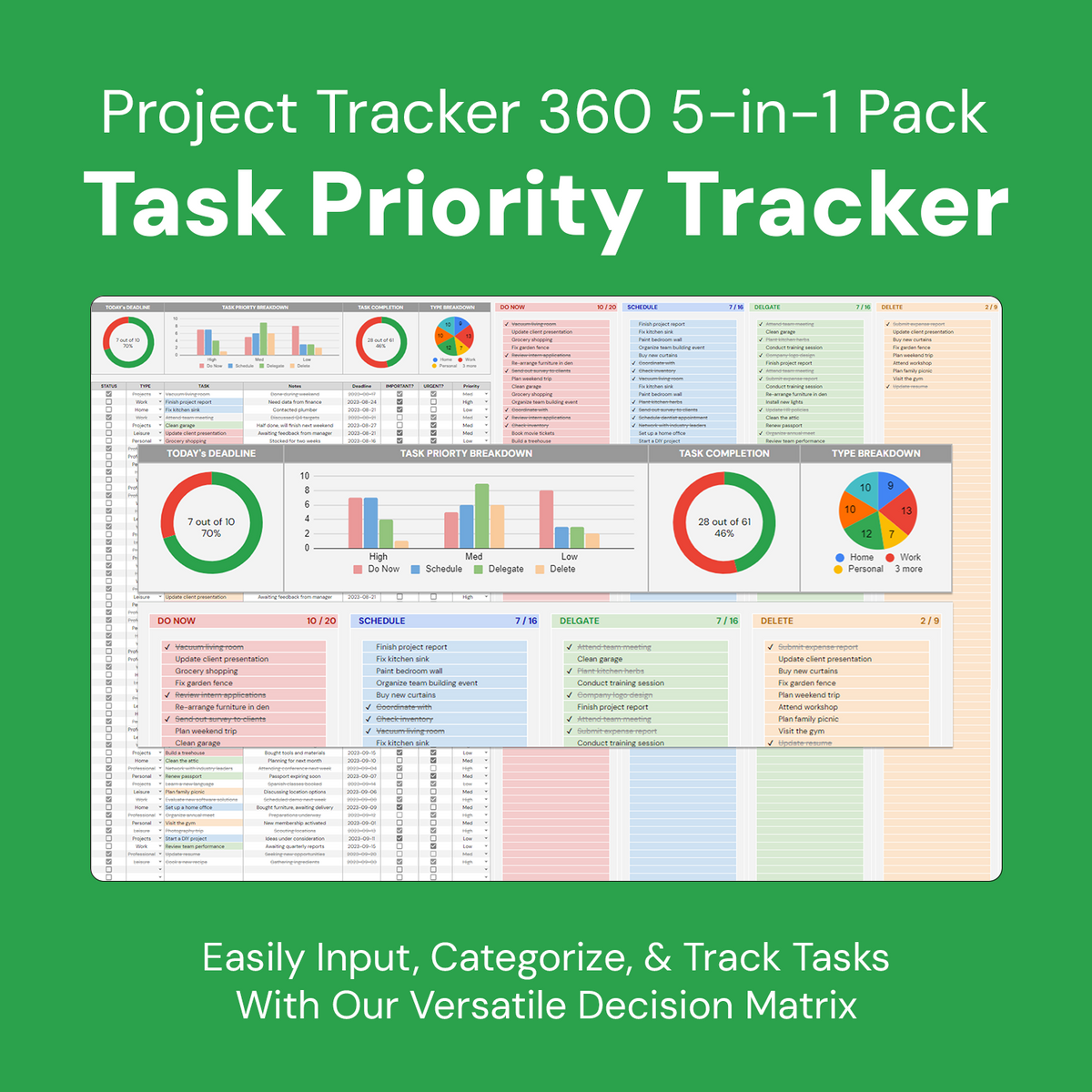 Project Tracker 360° 5in1 Pack
