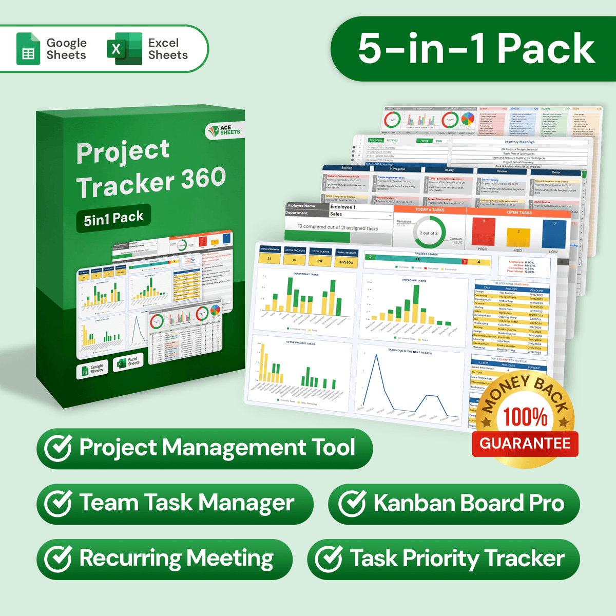 Project Tracker 360° 5in1 Pack
