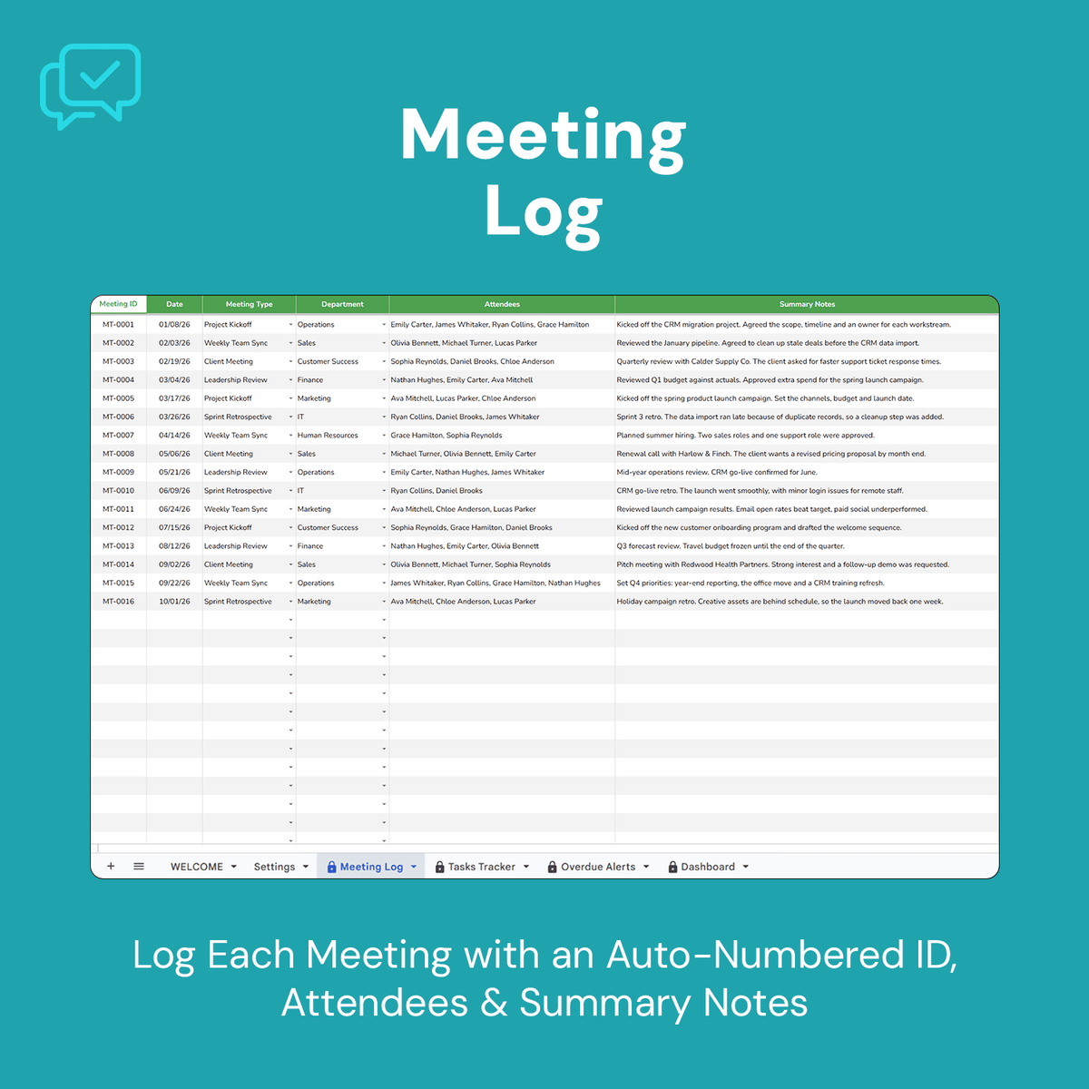 Meeting Action Tracker