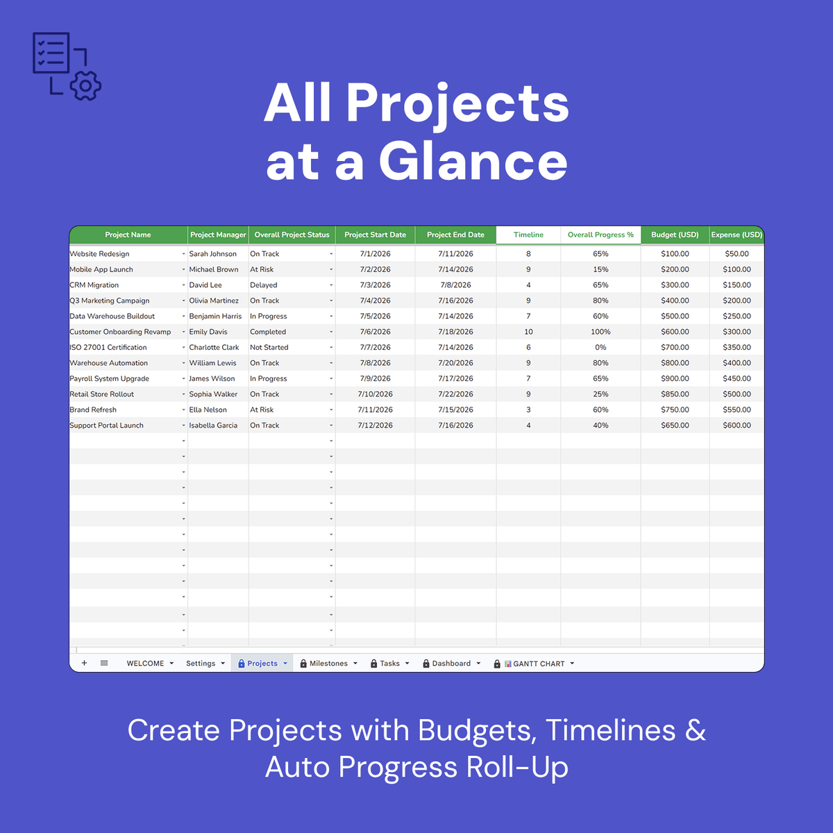 Project Progress Tracker