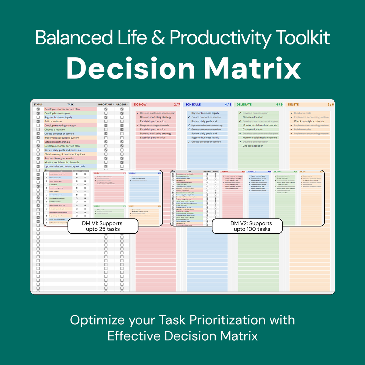 Balanced Life and Productivity Toolkit 9in1 Pack