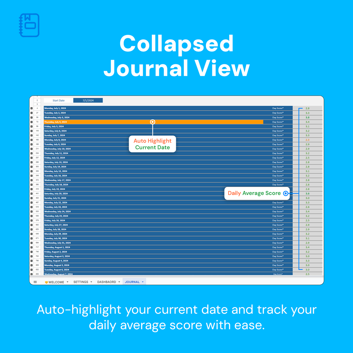 Daily Journaling Tool | Routine Tracker & Activity Log