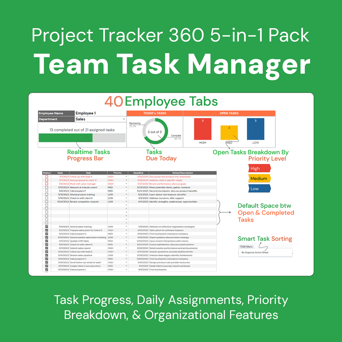 Project Tracker 360° 5in1 Pack