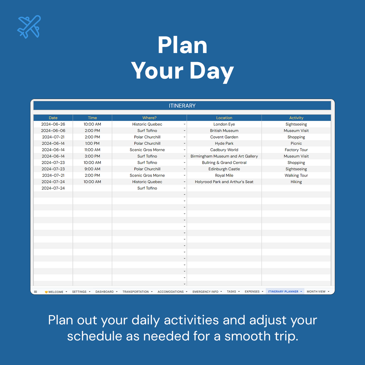 Travel Planner: 360° Trip Organizer