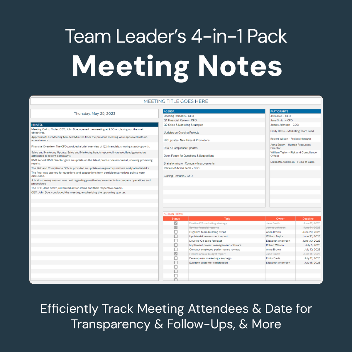 Team Manager's 4in1 Pack