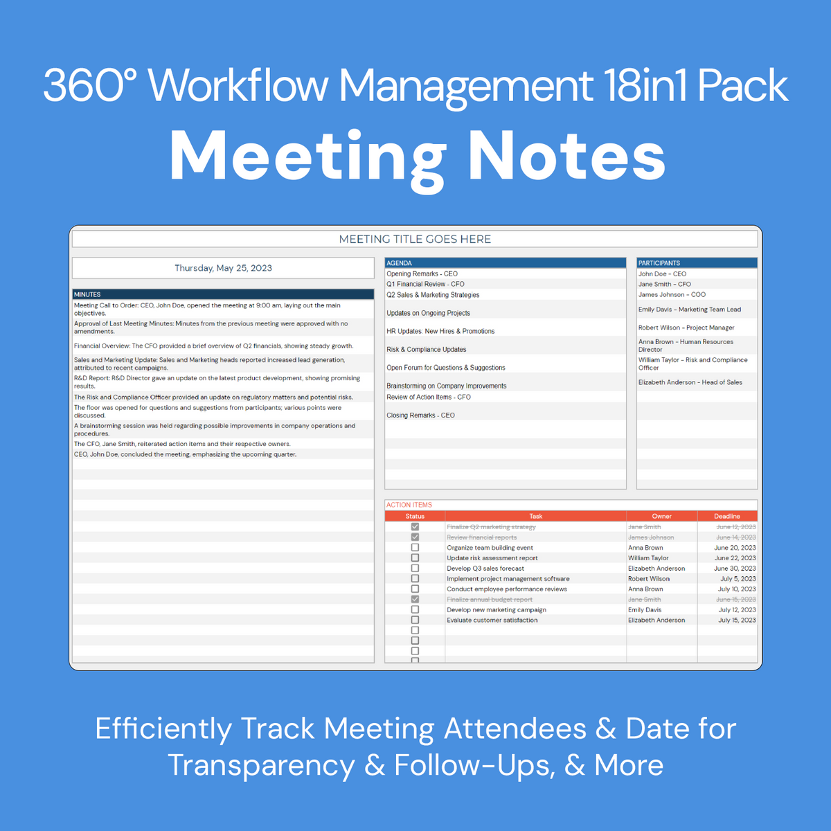 360° Workflow Management 18in1 Pack