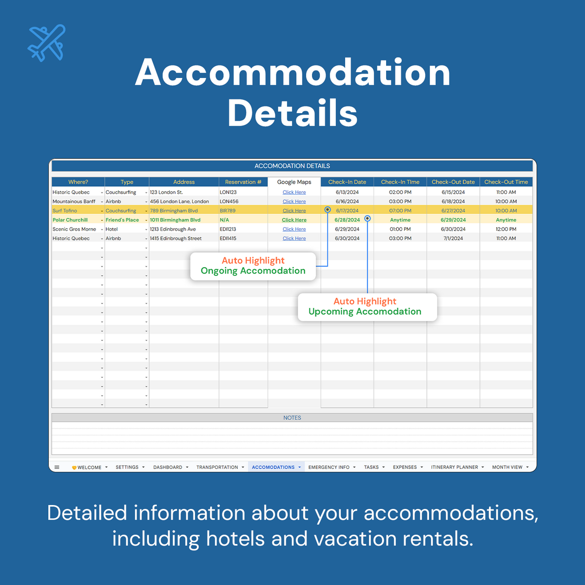 Travel Planner: 360° Trip Organizer