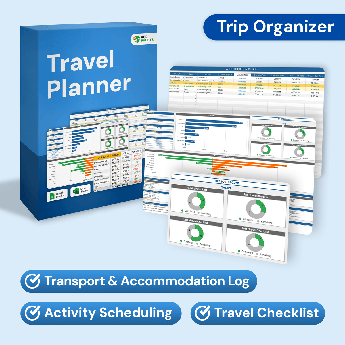 Travel Planner: 360° Trip Organizer